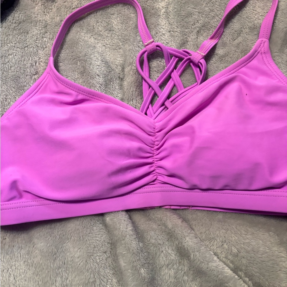 ZELOS Pink Swim Top size small purple magenta